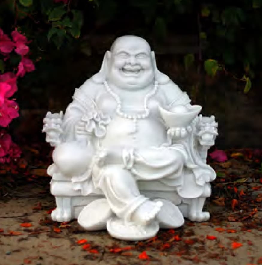 Polystone - Wealthy Sitting Buddha
